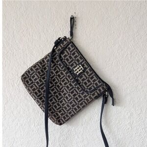 Tommy Hilfiger Crossbody Bag Purse TH Monogram Logo Mini Bag